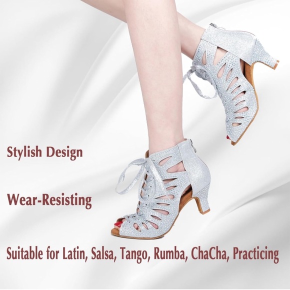 Ballroom Dance Shoes for Social Dancer Beginner Size 11 - Picture 10 of 11